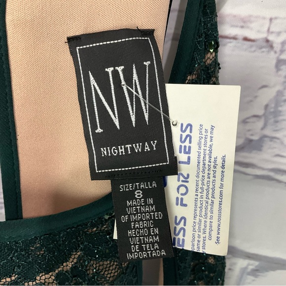 Night Way Lace Bodice Prom Dress, Size 8 - Picture 11 of 14